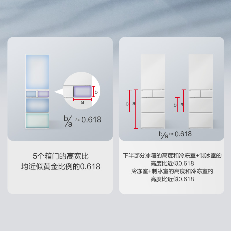 5门黄金比例，2处黄金分割