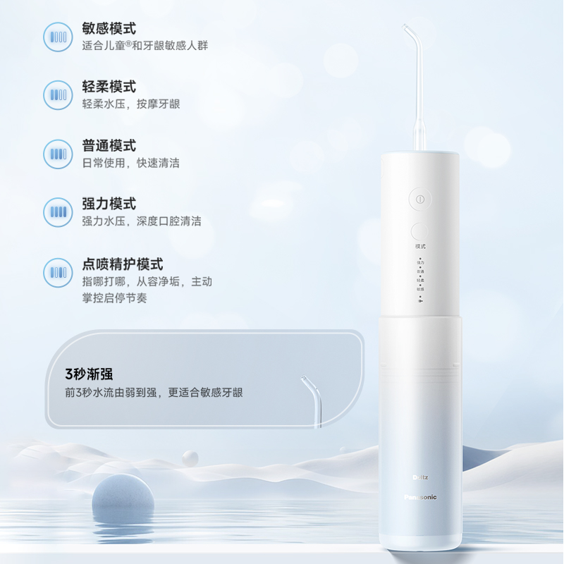 多档冲洗模式，定制专属护理方案