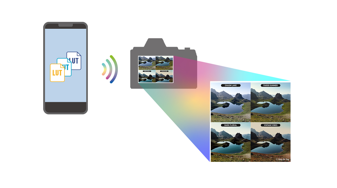 将LUT传输至相机,进行实时LUT拍摄 将LUT传输至相机,进行实时LUT拍摄