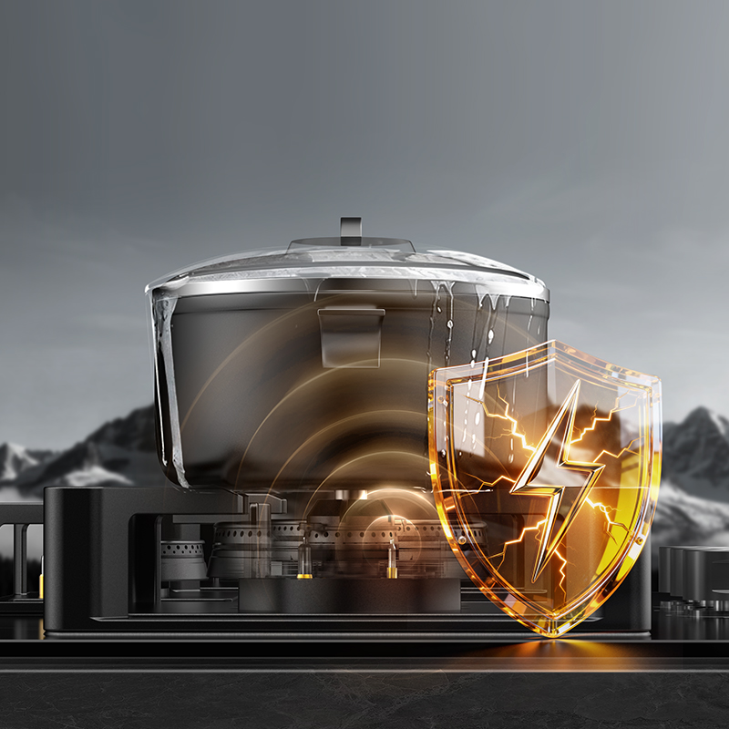 溢锅熄火保护,自动切断气源 溢锅熄火保护,自动切断气源