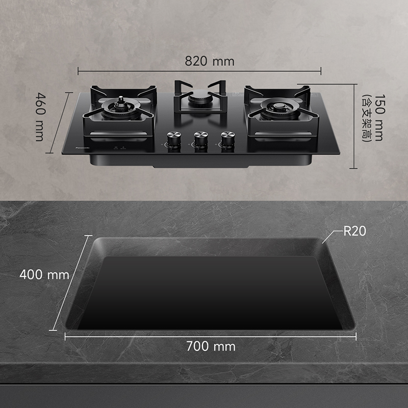 产品尺寸&开孔尺寸 产品尺寸&开孔尺寸