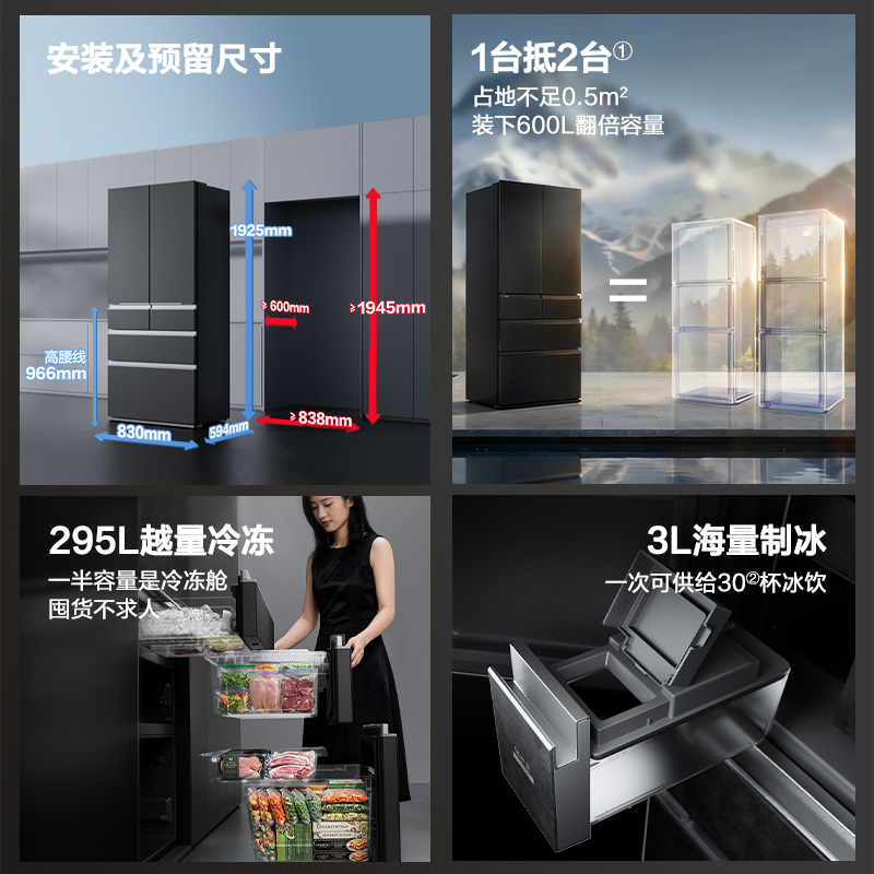 一台占地「兑现两台锁鲜实力」