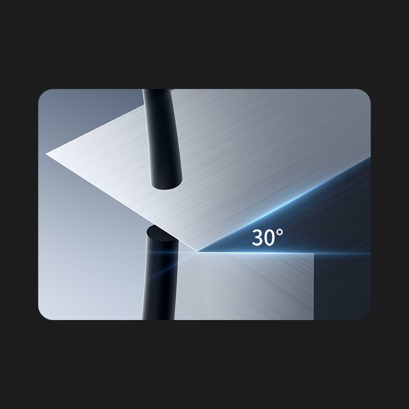 30°锐角锋刃,锋利切割,利落剃须 30°锐角锋刃,锋利切割,利落剃须