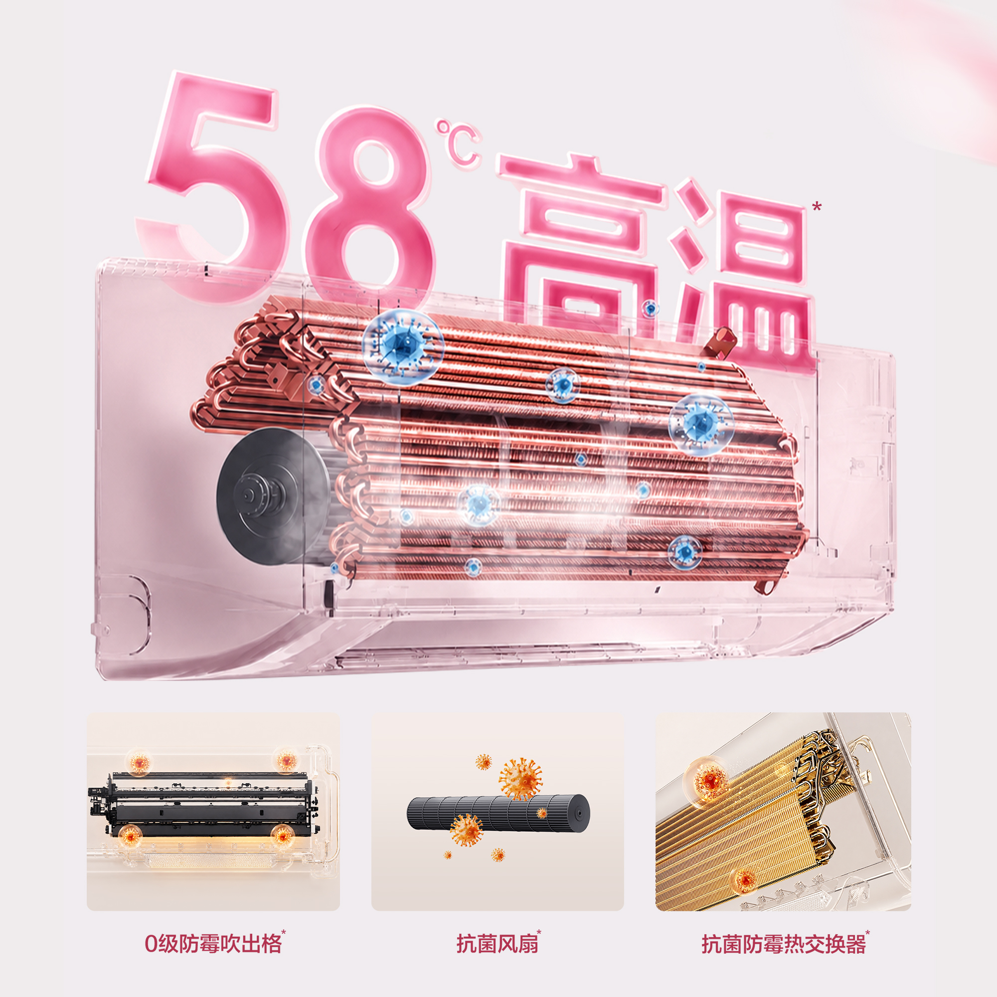 第五代自清洁技术，出风更清新